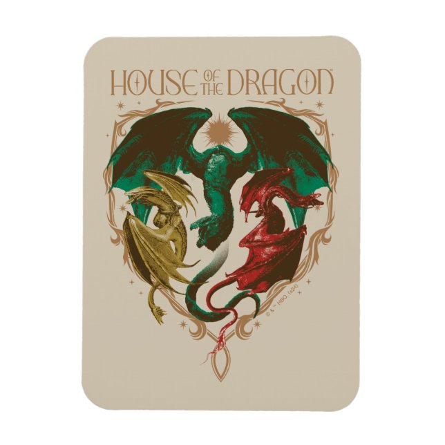 Dragens hus | Dragon Shield Magnet (Vertikal)