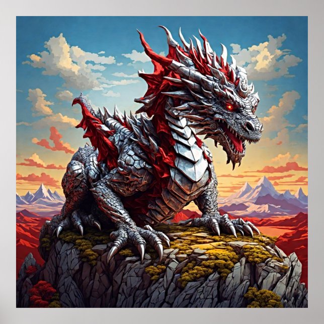 Dragens Majestät: Epic Fantasy Poster (Framsidan)
