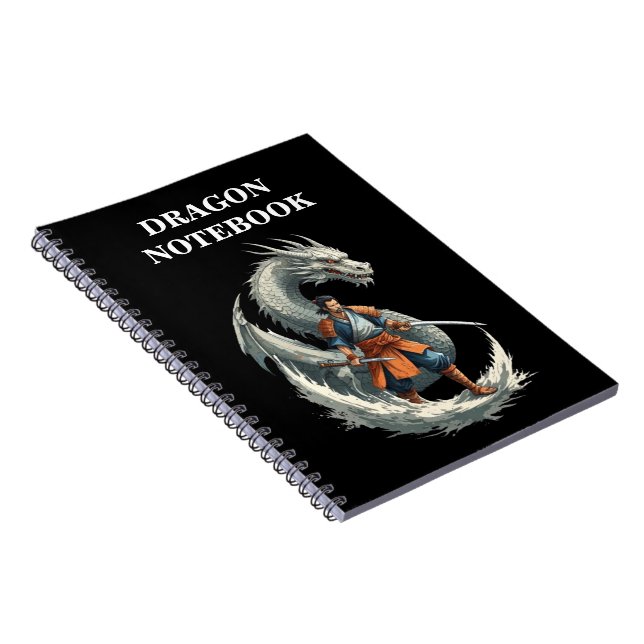 Dragens vrede: Samurai Awakens/Vintage Art Anteckningsbok (Högra Sidan)