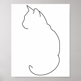 Dragerad katt poster