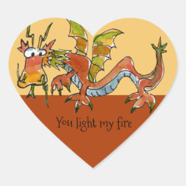 Drageringar av typen Thar Be Hjärtformat Klistermärke