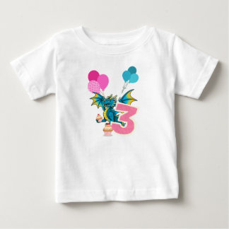 Draget-shirt för 3-årsdag t shirt