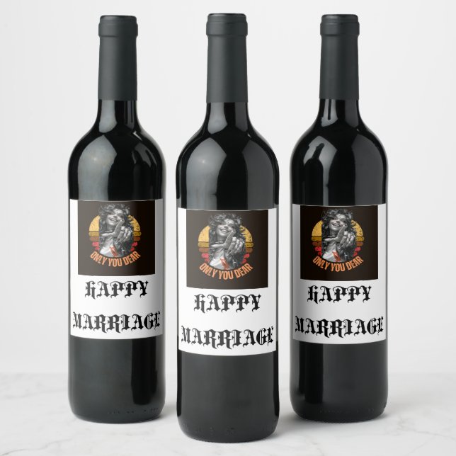 Dragetiketter > Vin och mousserande Vin-etiketter Vinflaska Etikett (Flaskor)