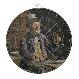 Dragfärg på öl darttavla