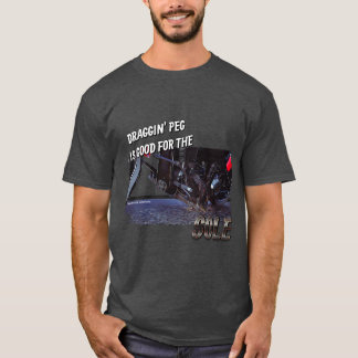 Draggin' Peg är bra för sulan motorcykeltröja T Shirt