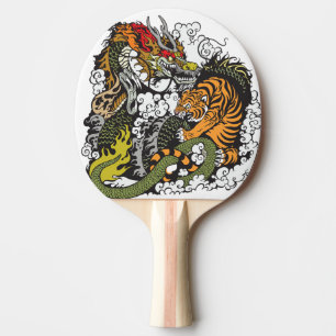 dragkamp och tigerkamp pingisracket