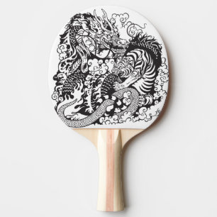 dragkamp och tigerkamp pingisracket