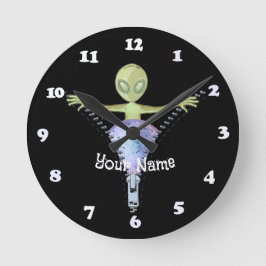 Dragkedja Alien Rund Klocka