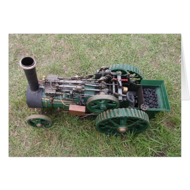 Dragkraft Motor Modell Hälsningskort (Framsidan Horizontal)