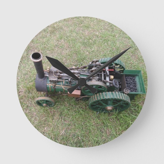 Dragmotor Modell Rund Klocka (Framsida)