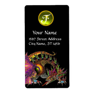 DRAGO/FANTASY DRAGON Gult Topaz Gem Monogram Fraktsedel