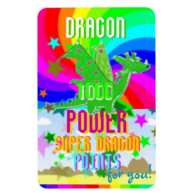 Dragon 1000 Power Toppen Dragon Points åt dig! Magnet (Vertikal)