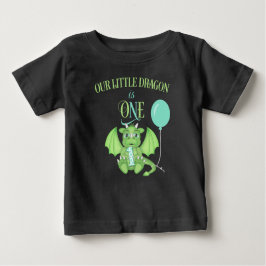 Dragon 1:a födelsedagshytten t shirt