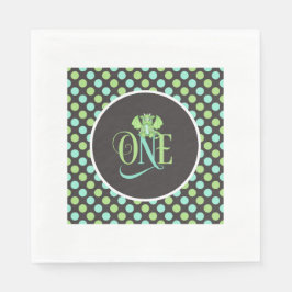Dragon 1st Birthday Napkins - ONE Pappersservett