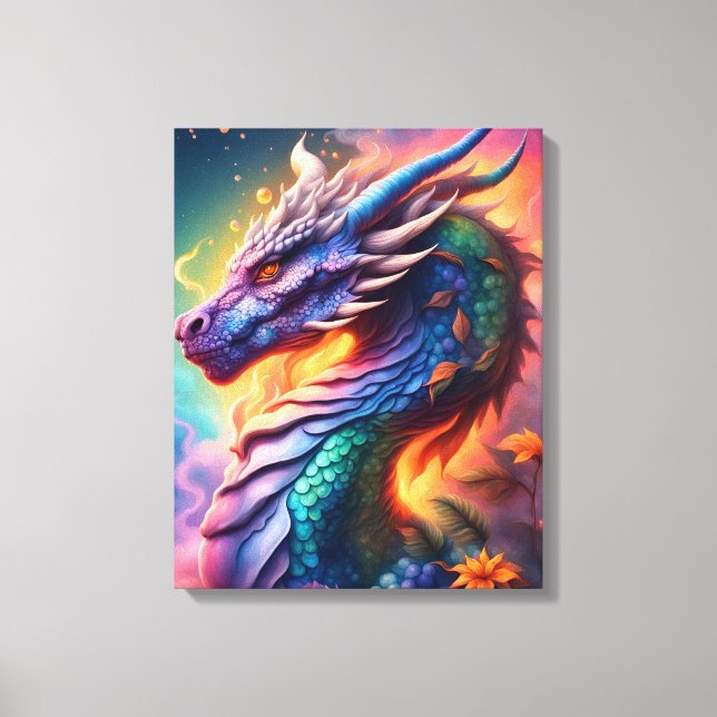 Dragon 40,6 cm x 50,8 cm canvastryck (Framsida)