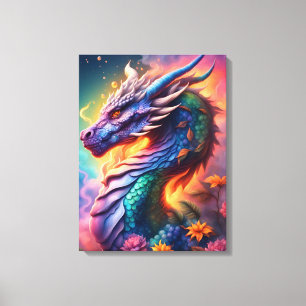 Dragon 45,7 cm x 61 cm canvastryck