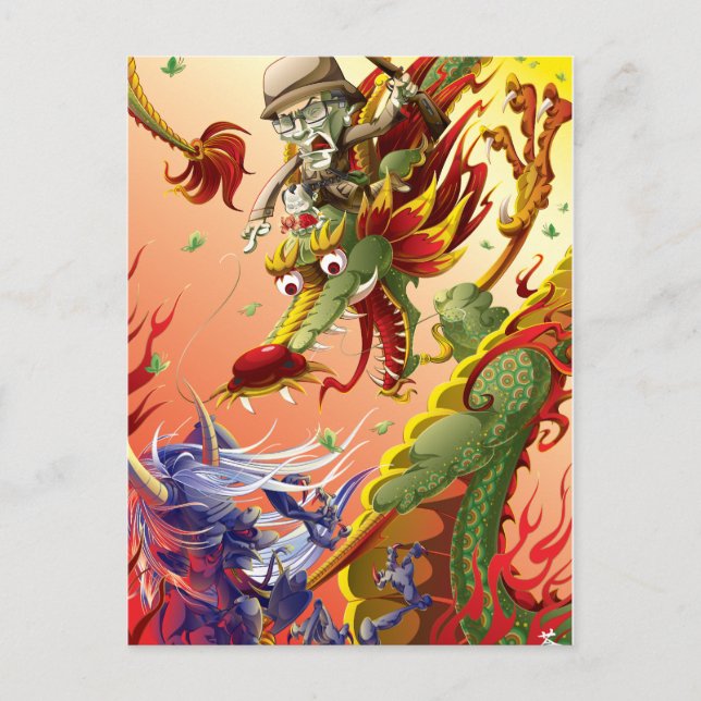 Dragon-9 Vykort (Framsida)