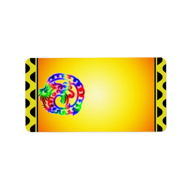 Dragon Address Label Adressetikett (Framsidan)