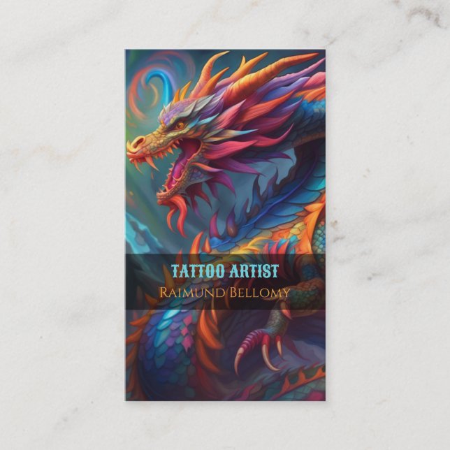 Dragon Affärskort Visitkort (Framsida)
