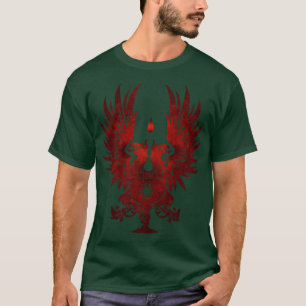 Dragon Age Grått Warden Red White BG T Shirt