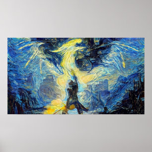 Dragon Age Inquisition Starry Nght Poster