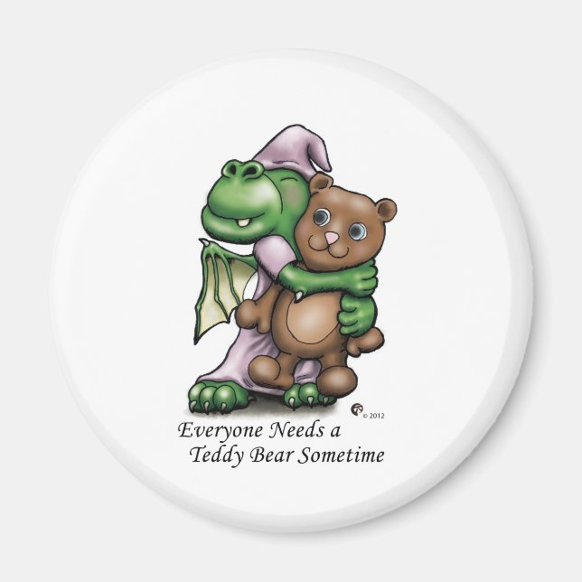 Dragon and Bear Frdige Mag Magnet (Framsidan)