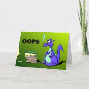 Dragon and Cake Card Kort