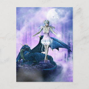 Dragon and Fairy Vykort