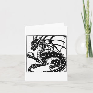 Dragon and Pearl-gratulationskort Helgkort