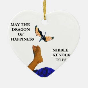Dragon and Toes Julgransprydnad Keramik