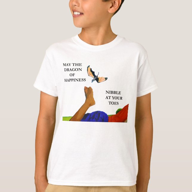 Dragon and Toes T Shirt (Framsida)