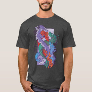 Dragon Anime Japansk japansk asiatisk Vintage T Shirt
