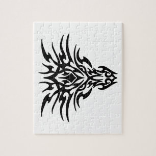 Dragon Ansikte Tattoo Pussel