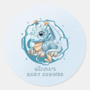 Dragon Aquamarine Astroid Boy Baby Registry Busine Runt Klistermärke