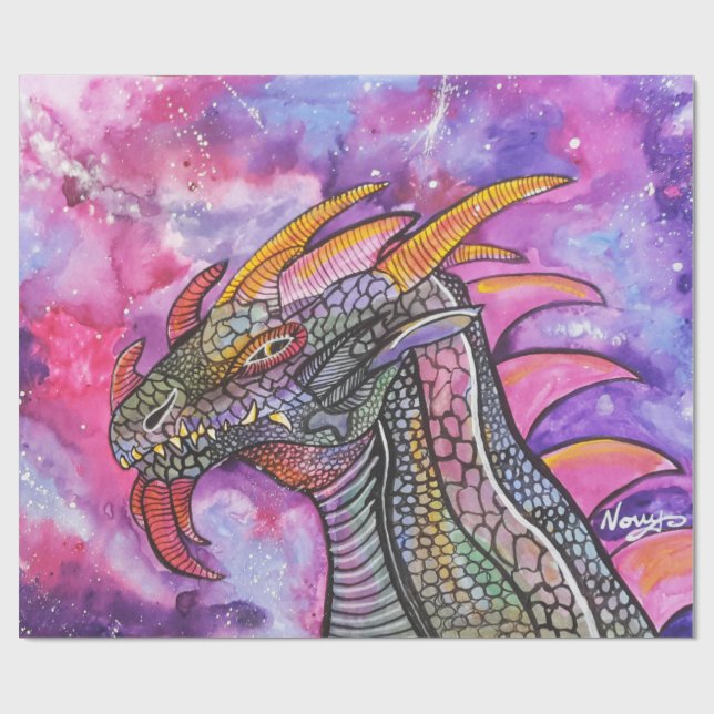 Dragon Art by Novy Wrapping Papper Presentpapper (Platt)