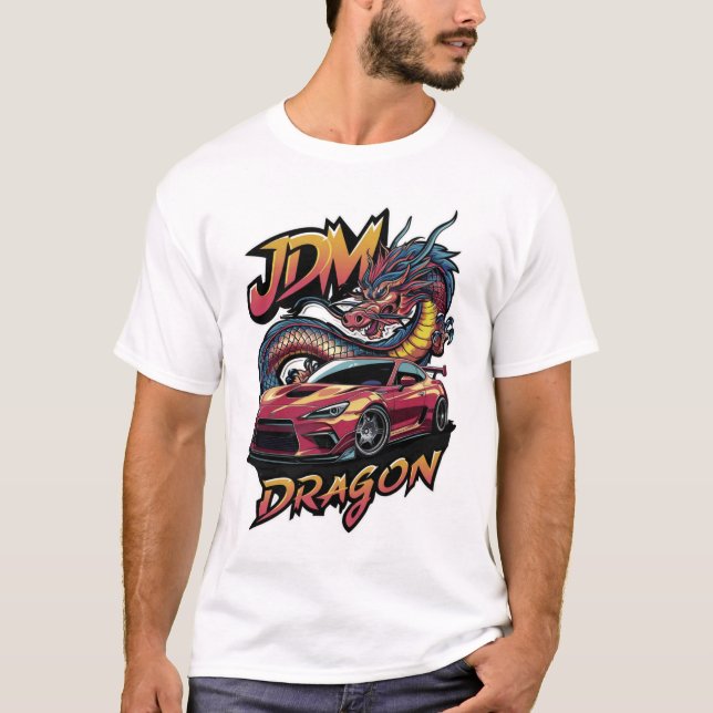 Dragon Art design T Shirt (Framsida)
