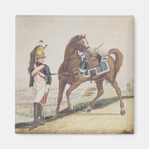 Dragon av den franska imperialistiska armén magnet
