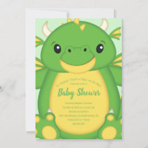 Dragon Baby Shower-Grönt