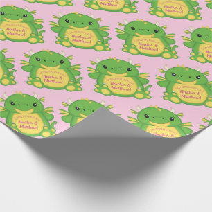 Dragon Baby Shower Rosa Presentpapper