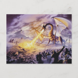 Dragon Battle Postcard Vykort