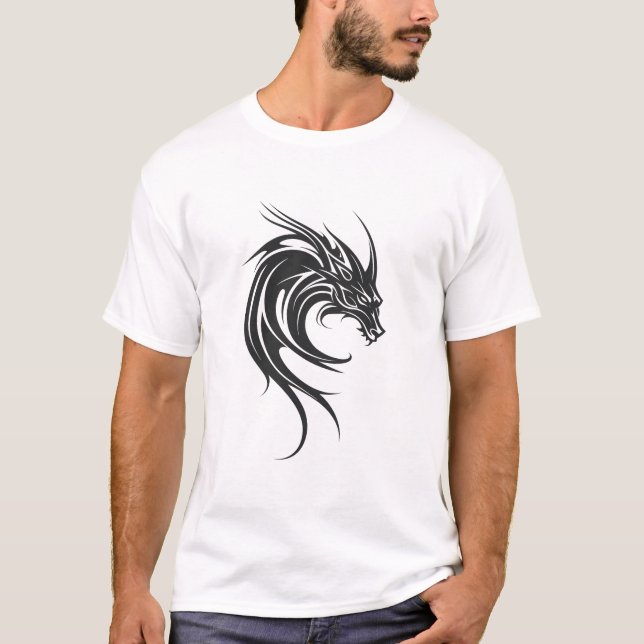 Dragon Beast Creatasy Legend Vector Art T Shirt (Framsida)