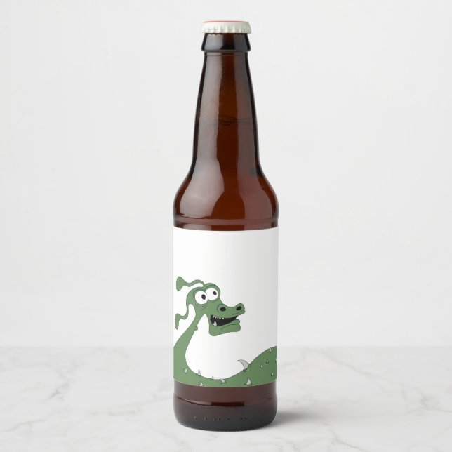 Dragon Beer Ölflaska Etikett (Framsida)