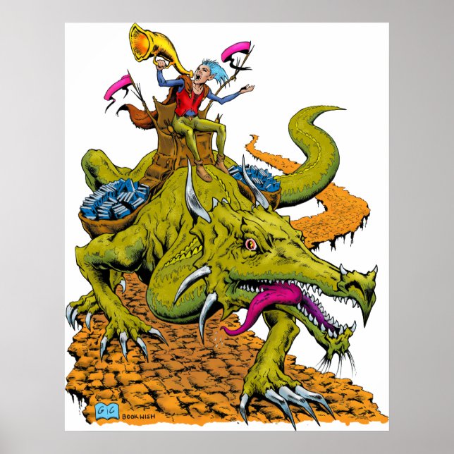 Dragon Bibliotek Poster (Framsidan)