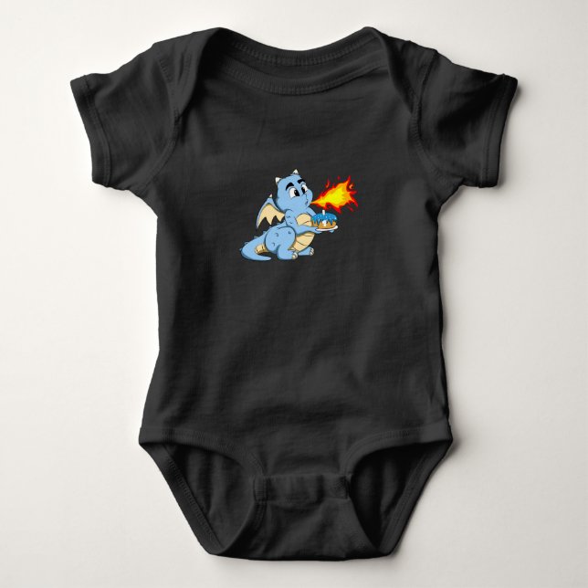 DRAGON BIRTHDAY 1 1st Birthday Boy Cute Dragon T Shirt (Framsida)
