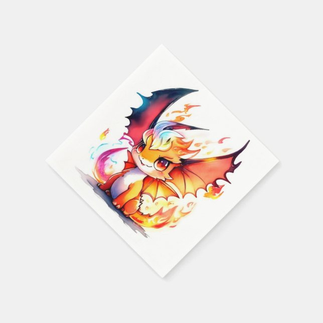 Dragon Birthday Pappersservett (Hörn)