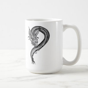 Dragon black and white Design Kaffemugg