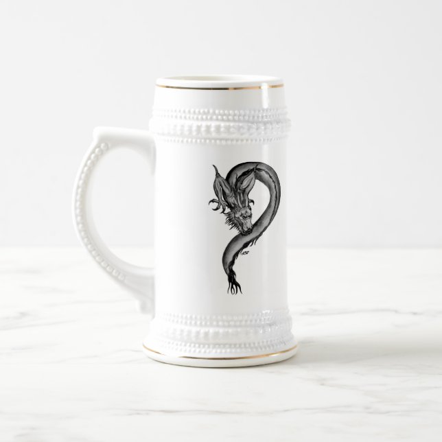 Dragon black and white Design Sejdel (Vänster)