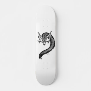 Dragon black and white Design Skateboard Bräda 20,5 Cm