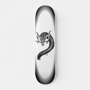 Dragon black and white Design Skateboard Bräda 20,5 Cm