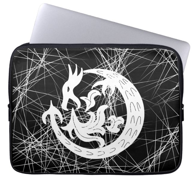 Dragon Blowing Fire Laptop Fodral (Framsidan)